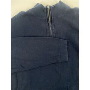 Nat Nast Luxury Originals Men's Size‎ XL Navy Blue Cotton Blend 1/4 Zip Sweater